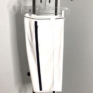 Nike White Black Stripe Golf Dri-fit Golf Shorts